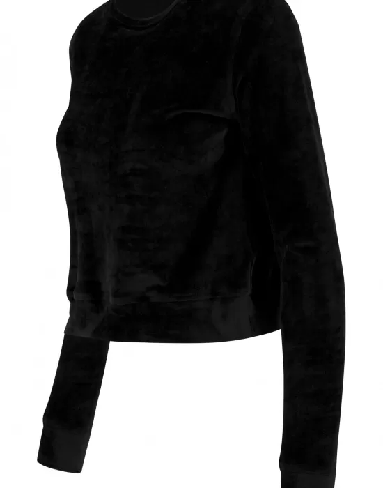 Дамска кадифена блуза в черен цвят Urban Classics, Блузи - Hoodstyle.bg