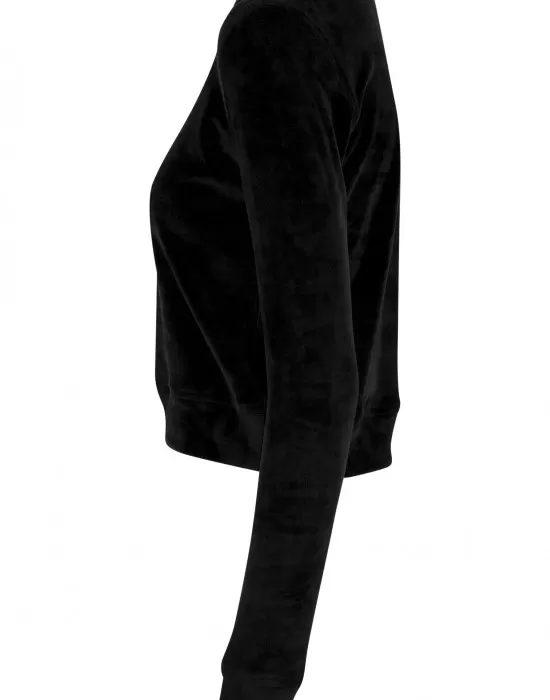 Дамска кадифена блуза в черен цвят Urban Classics, Блузи - Hoodstyle.bg