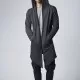Мъжка асиметрична суичър жилетка в тъмносиво Urban Classics, Суичъри - Hoodstyle.bg