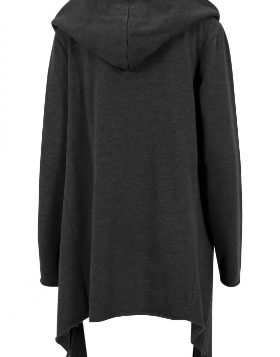 Мъжка асиметрична суичър жилетка в тъмносиво Urban Classics, Суичъри - Hoodstyle.bg