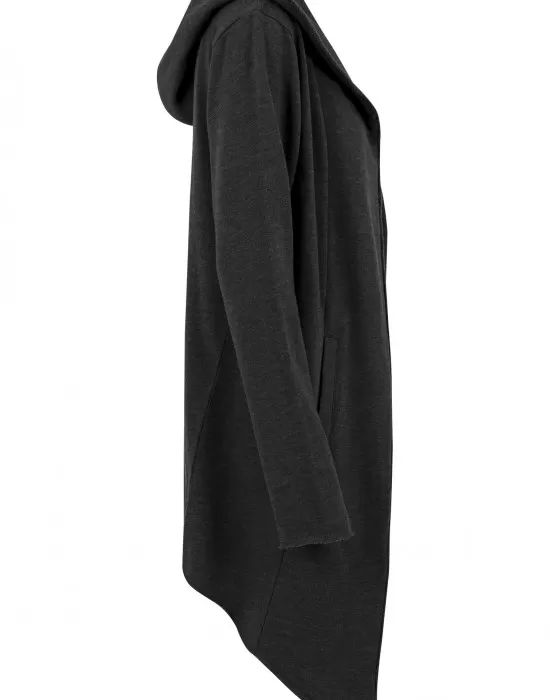 Мъжка асиметрична суичър жилетка в тъмносиво Urban Classics, Суичъри - Hoodstyle.bg