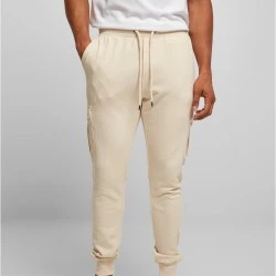 Мъжко долнище в бежов цвят Fitted Cargo Sweatpants