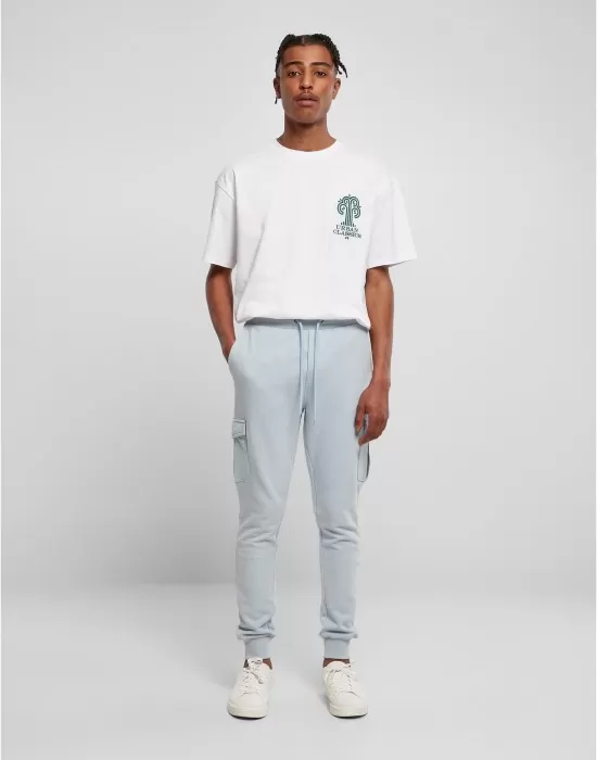Мъжко долнище в светлосиньо Fitted Cargo Sweatpants, Долнища - Hoodstyle.bg