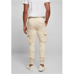 Мъжко долнище в бежов цвят Fitted Cargo Sweatpants
