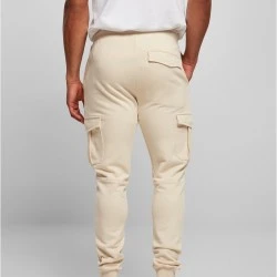 Мъжко долнище в бежов цвят Fitted Cargo Sweatpants