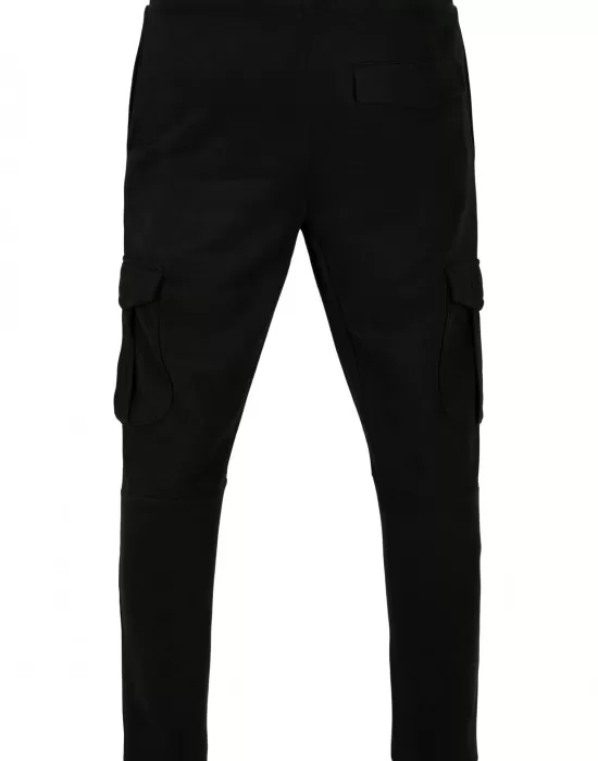 Мъжко долнище в черно Fitted Cargo Sweatpants, Долнища - Hoodstyle.bg