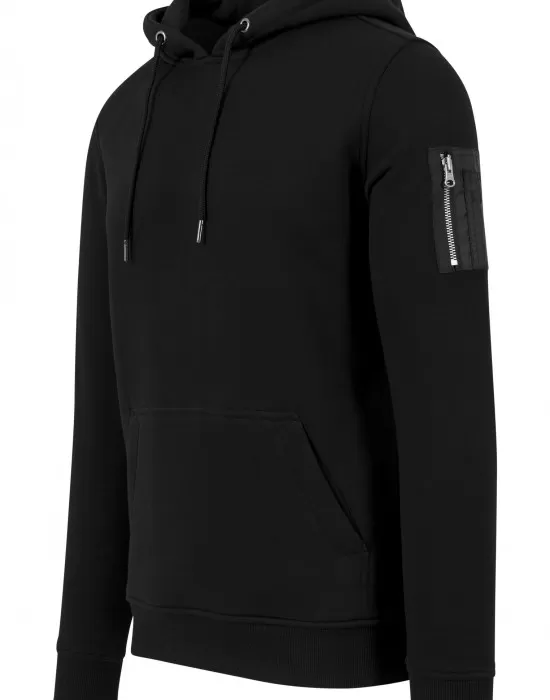 Мъжки черен суичър бомбър Urban Classics, Суичъри - Hoodstyle.bg