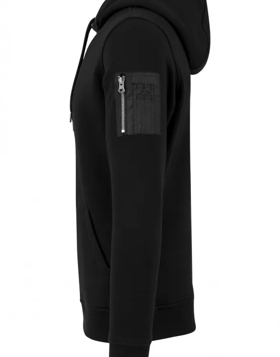 Мъжки черен суичър бомбър Urban Classics, Суичъри - Hoodstyle.bg