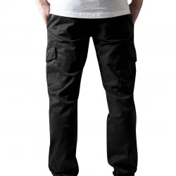 Мъжки карго панталони в черно Urban Classics Washed Cargo Twill Jogging Pants
