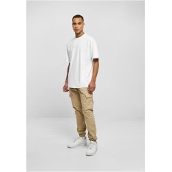 Мъжки карго панталони в бежов цвят Urban Classics Washed Cargo Pants
