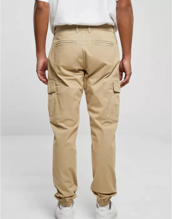 Мъжки карго панталони в бежов цвят Urban Classics Washed Cargo Pants, Панталони - Hoodstyle.bg