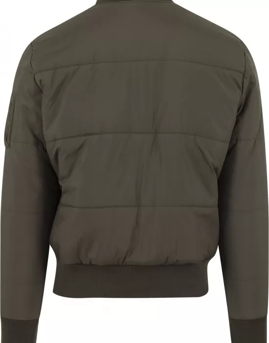 Мъжко яке бомбър Urban Classics в цвят маслина, Бомбъри - Hoodstyle.bg
