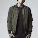 Мъжко яке тип бомбър Urban Classics darkolive/black, Бомбъри - Hoodstyle.bg