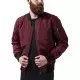 Мъжко яке тип бомбър в цвят бордо Urban Classics burgundy/black