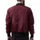Мъжко яке тип бомбър в цвят бордо Urban Classics burgundy/black