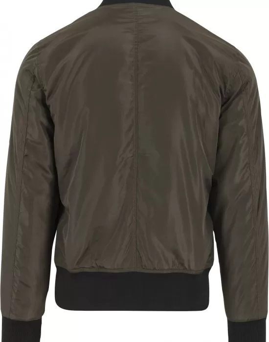 Мъжко яке тип бомбър Urban Classics darkolive/black, Бомбъри - Hoodstyle.bg