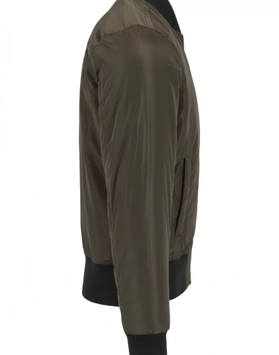 Мъжко яке тип бомбър Urban Classics darkolive/black, Бомбъри - Hoodstyle.bg