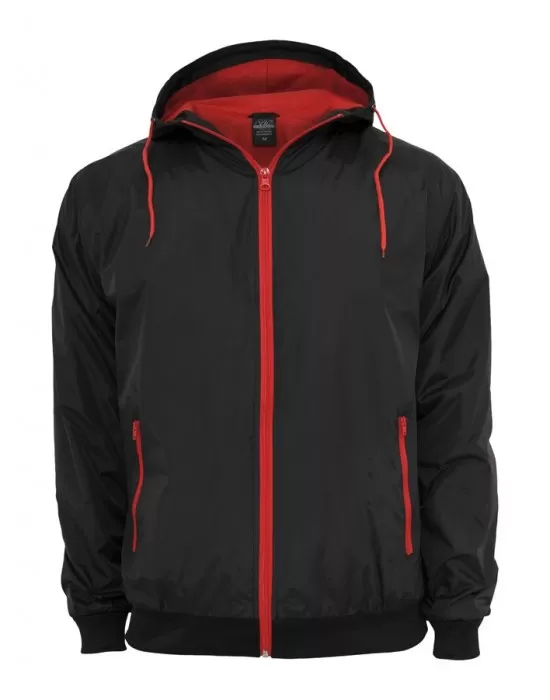 Мъжко яке с контрастни елементи Urban Classics blk/red, Якета Пролет / Есен - Hoodstyle.bg