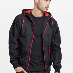 Мъжко яке с контрастни елементи Urban Classics blk/red