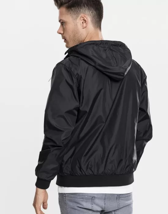 Мъжко яке с контрастни елементи Urban Classics blk/wht, Якета Пролет / Есен - Hoodstyle.bg