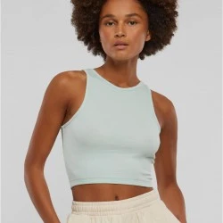2 Броя Дамски Потници Ladies Cropped Rib Top 2-Pack frostmint+white XXL
