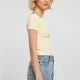 Дамски топ в светложълто Ladies Off Shoulder Rib Tee, Тениски - Hoodstyle.bg