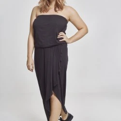 Дамска свободна рокля в черен цвят Urban Classics Bandeau