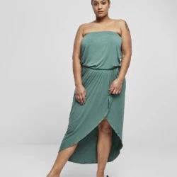 Дамска рокля в зелено Ladies Viscose Bandeau Dress 