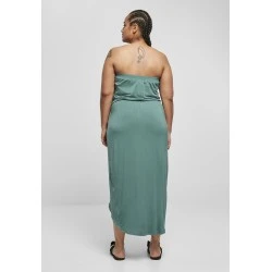 Дамска рокля в зелено Ladies Viscose Bandeau Dress 