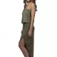 Дамска свободна рокля в тъмнозелен цвят Urban Classics Bandeau, Рокли - Hoodstyle.bg