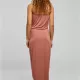 Дамска дълга рокля в цвят праскова Urban Classics Ladies Dress, Рокли - Hoodstyle.bg