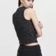 Дамски топ Urban Classics Ladies Space Dye Top blk/wht, Топове - Hoodstyle.bg