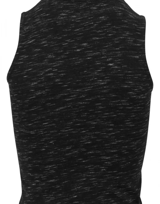 Дамски топ Urban Classics Ladies Space Dye Top blk/wht, Топове - Hoodstyle.bg