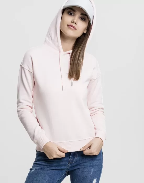 Дамски суичър в розово Urban Classics Ladies Hoody, Суичъри - Hoodstyle.bg
