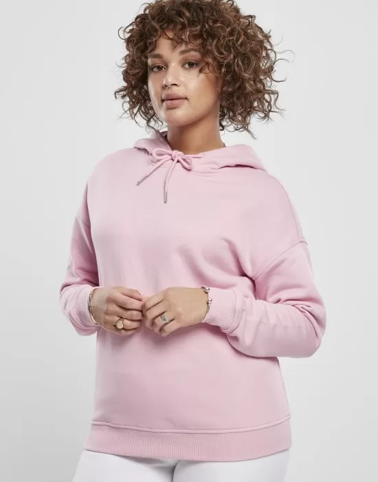 Дамски суичър в момичешко розово Urban Classics Ladies Hoody, Суичъри - Hoodstyle.bg