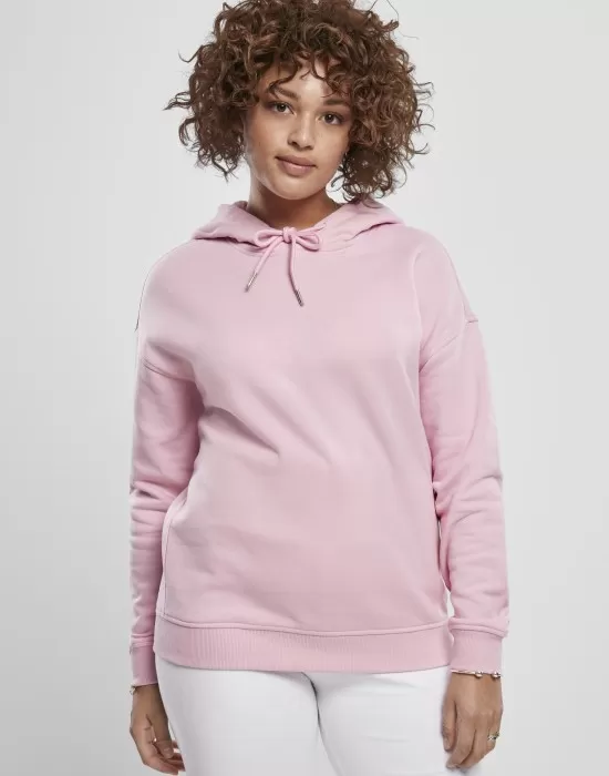 Дамски суичър в момичешко розово Urban Classics Ladies Hoody, Суичъри - Hoodstyle.bg