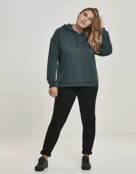 Дамски суичър в тъмнозелено Urban Classics Ladies Hoody, Суичъри - Hoodstyle.bg
