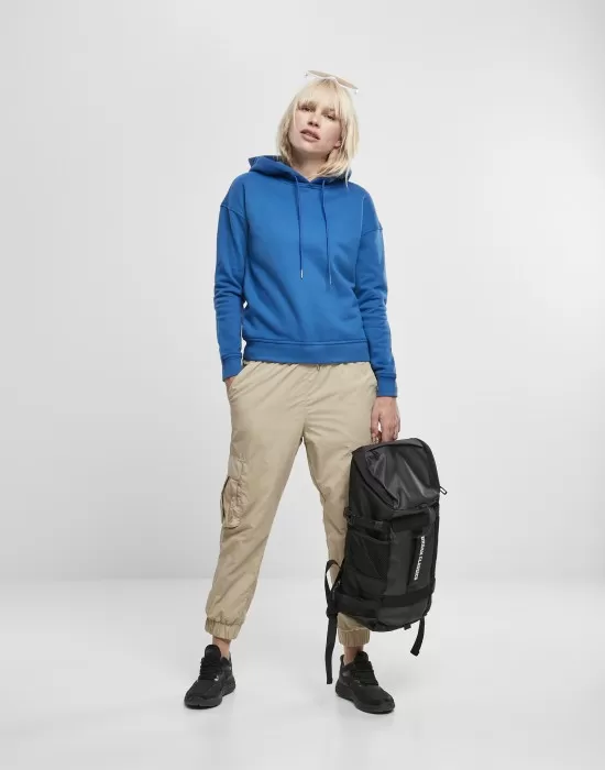 Дамски суичър в кралско син цвят Urban Classics Ladies Hoody sporty blue, Суичъри - Hoodstyle.bg