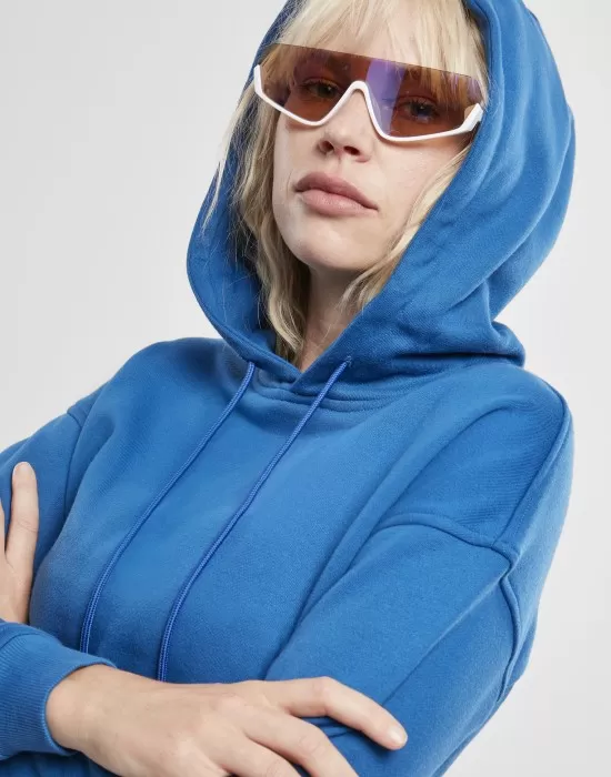 Дамски суичър в кралско син цвят Urban Classics Ladies Hoody sporty blue, Суичъри - Hoodstyle.bg