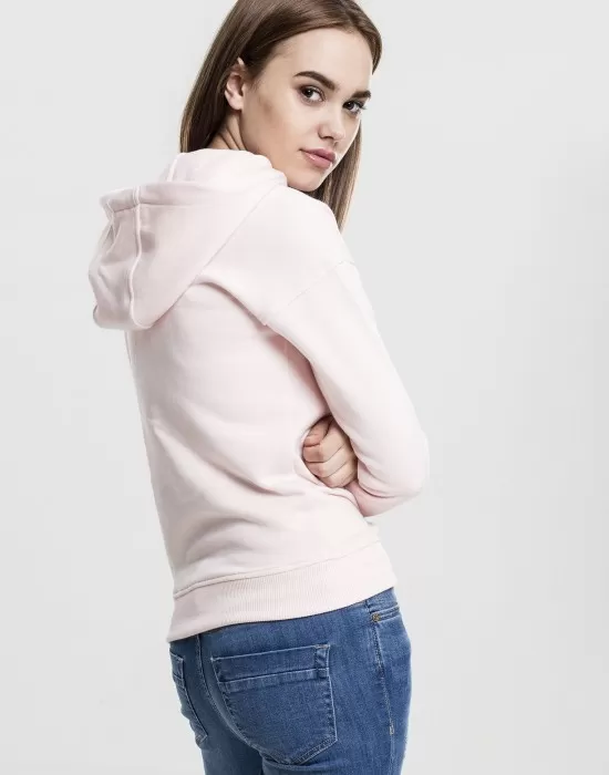 Дамски суичър в розово Urban Classics Ladies Hoody, Суичъри - Hoodstyle.bg