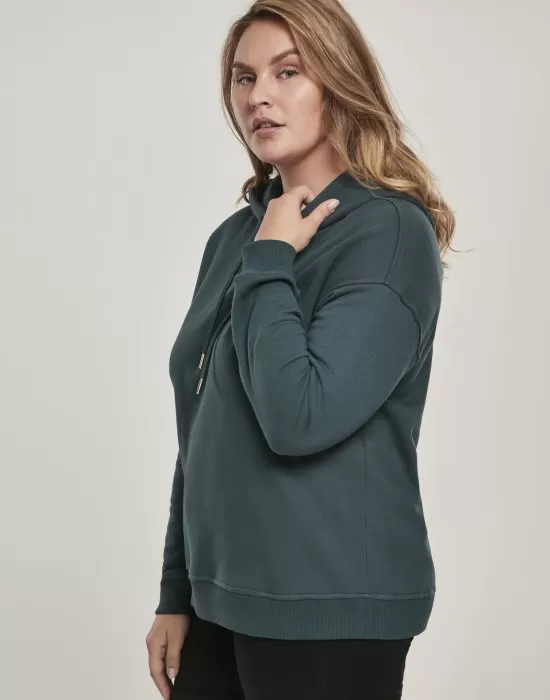 Дамски суичър в тъмнозелено Urban Classics Ladies Hoody, Суичъри - Hoodstyle.bg