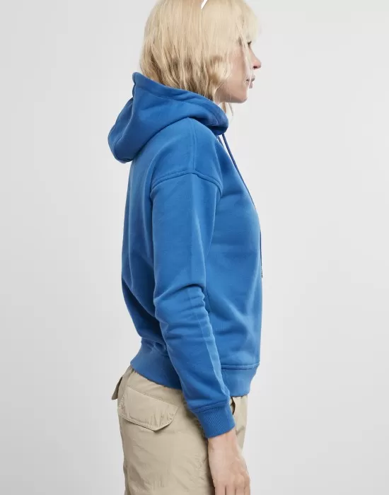 Дамски суичър в кралско син цвят Urban Classics Ladies Hoody sporty blue, Суичъри - Hoodstyle.bg
