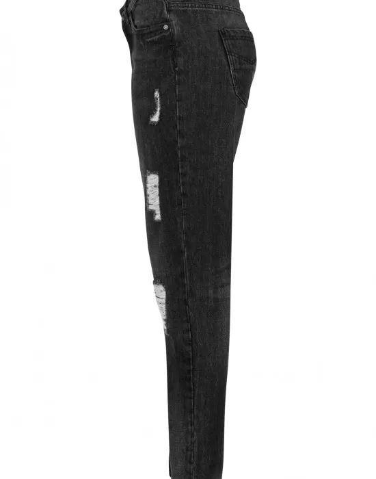 Дамски дънки в черно Urban Classics Ladies Boyfriend Denim Pants, Дънки - Hoodstyle.bg