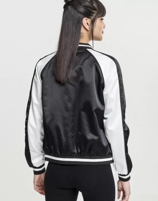 Дамско яке в черно и бяло от Urban Classics Ladies 3-Tone Souvenir, Якета - Hoodstyle.bg