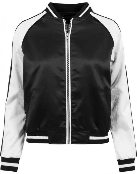 Дамско яке в черно и бяло от Urban Classics Ladies 3-Tone Souvenir, Якета - Hoodstyle.bg