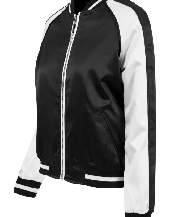Дамско яке в черно и бяло от Urban Classics Ladies 3-Tone Souvenir, Якета - Hoodstyle.bg