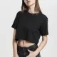 Дамска къса и широка тениска в черно Oversized Urban Classics, Тениски - Hoodstyle.bg