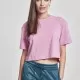 Дамска къса и широка тениска в розово Oversized Urban Classics coolpink, Тениски - Hoodstyle.bg