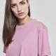 Дамска къса и широка тениска в розово Oversized Urban Classics coolpink, Тениски - Hoodstyle.bg