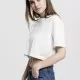 Дамска къса и широка тениска в бяло Oversized Urban Classics, Тениски - Hoodstyle.bg